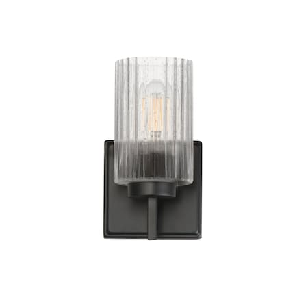 Maxim Lighting Rigata 1-Light Wall Sconce, Black 21371CRBK